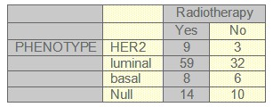 chemotherapy_immunohistochemical_phenotypes/radiotherapy_phenotype chemotherapy_immunohistochemical_phenotypes/radiotherapy_phenotype