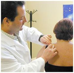 Aplicacin de un Parche de Nicotina